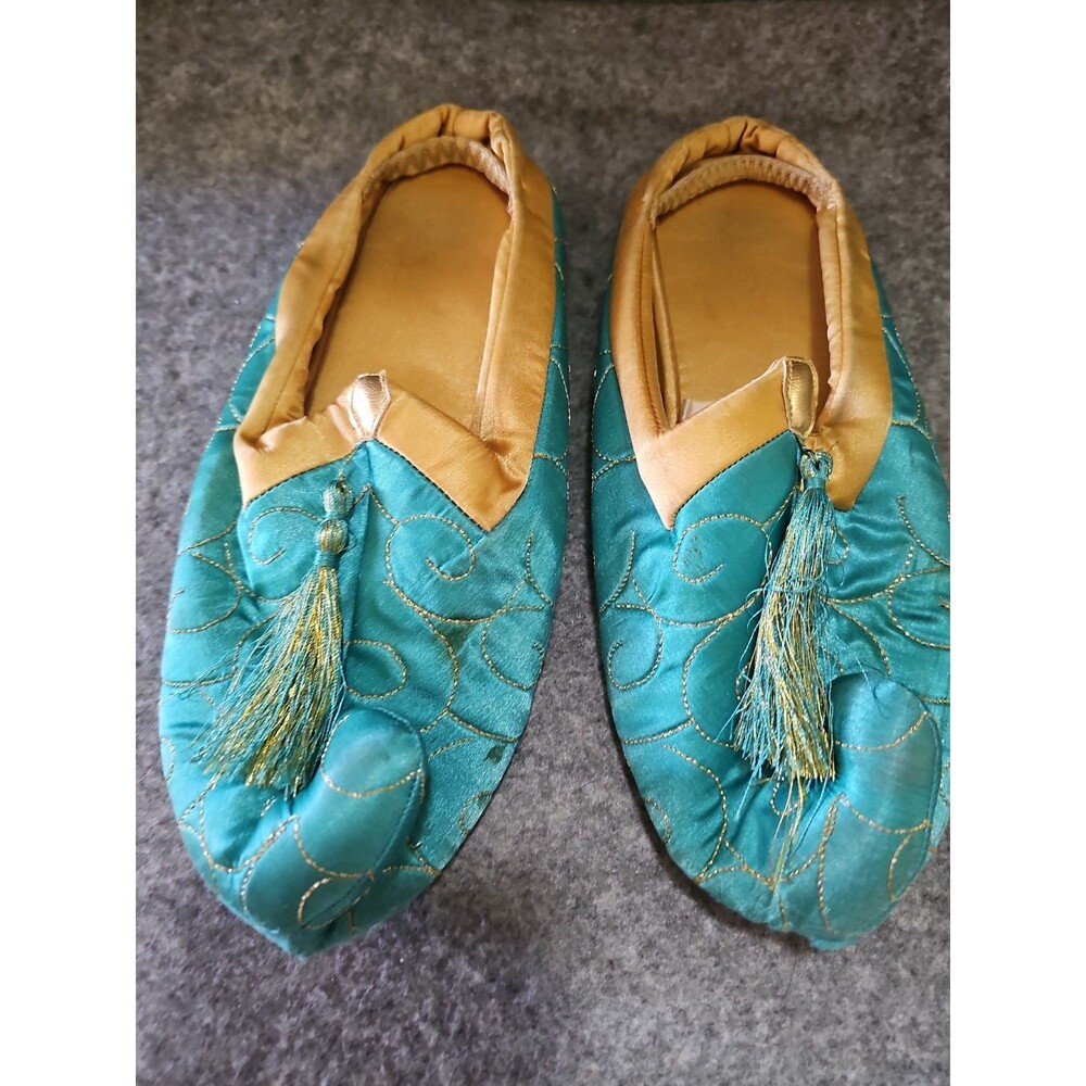 90s Disney Jasmine Children’s Princess Costume Wig, Shoes, Jewelry Large 10/12 - Picture 11 of 14